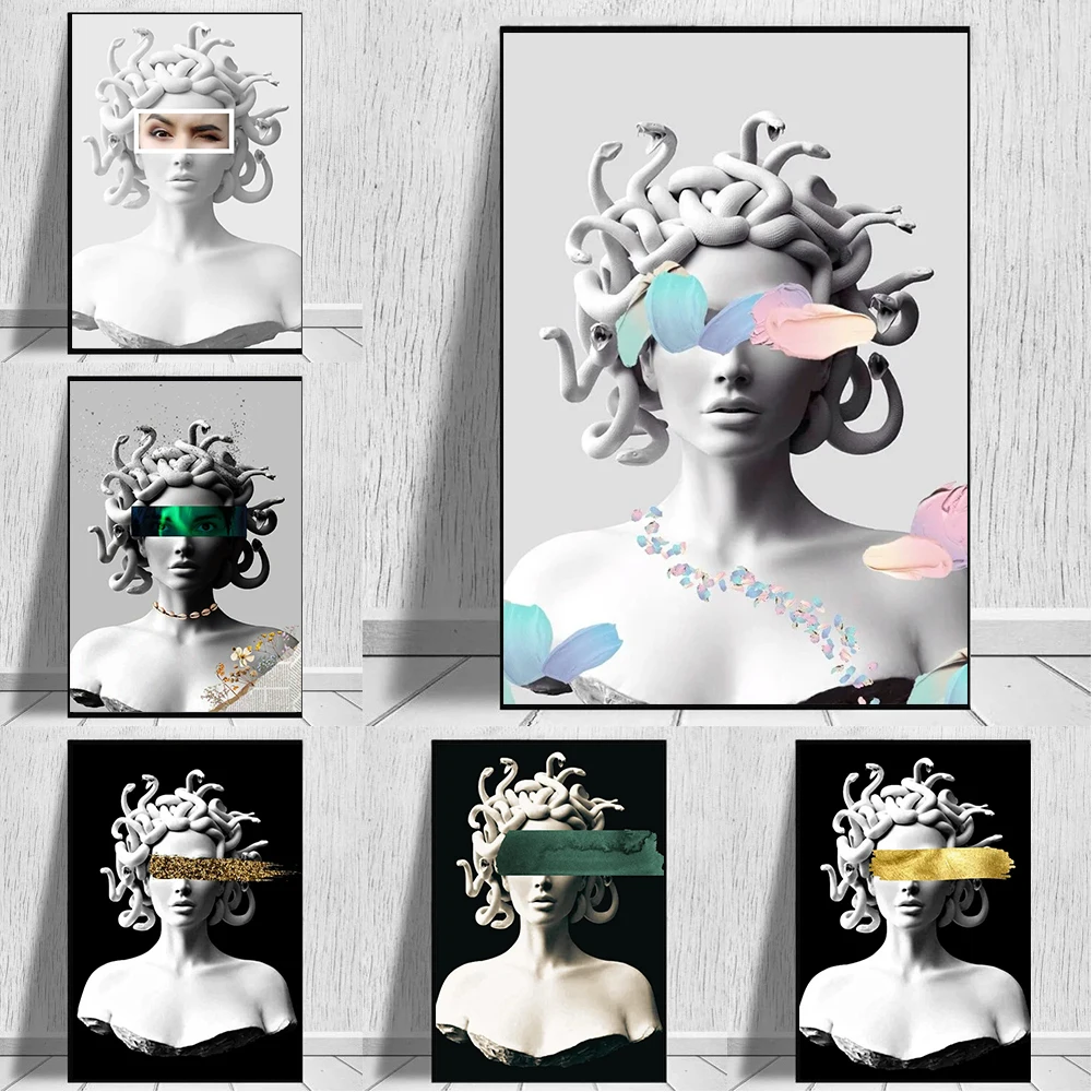 Modern Sculpture Medusa Mythology Greek Legends Poster Prints For Living Room Bedroom Canvas Painting Wall Art Home Decor Gift
Modern Sculpture Medusa Mythology Greek Legends Poster Prints For Living Room Bedroom Canvas Painting Wall Art Home Decor Gift