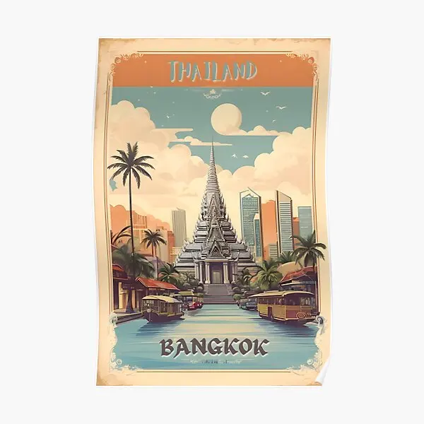 Vintage Bangkok Exploring Thai Charm Poster Art Room Modern Decor Painting Picture Decoration Mural Wall Vintage Print No Frame
Vintage Bangkok Exploring Thai Charm Poster Art Room Modern Decor Painting Picture Decoration Mural Wall Vintage Print No Frame