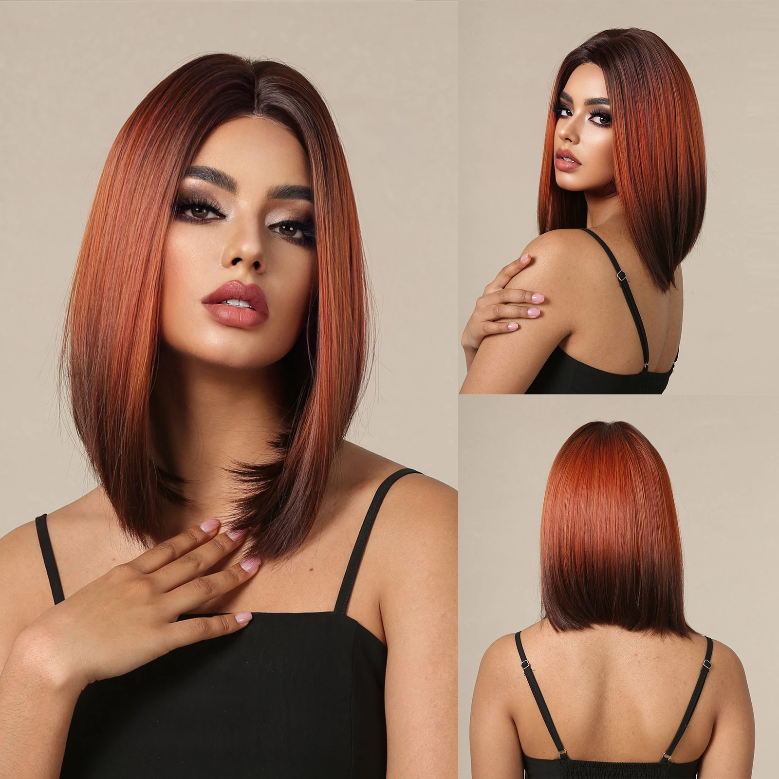 Short Orange Red Ombre Synthetic Wigs for Cosplay Halloween Hairline Lace Wigs for Afro Women Medium Length Straight Fake Hair
Short Orange Red Ombre Synthetic Wigs for Cosplay Halloween Hairline Lace Wigs for Afro Women Medium Length Straight Fake Hair