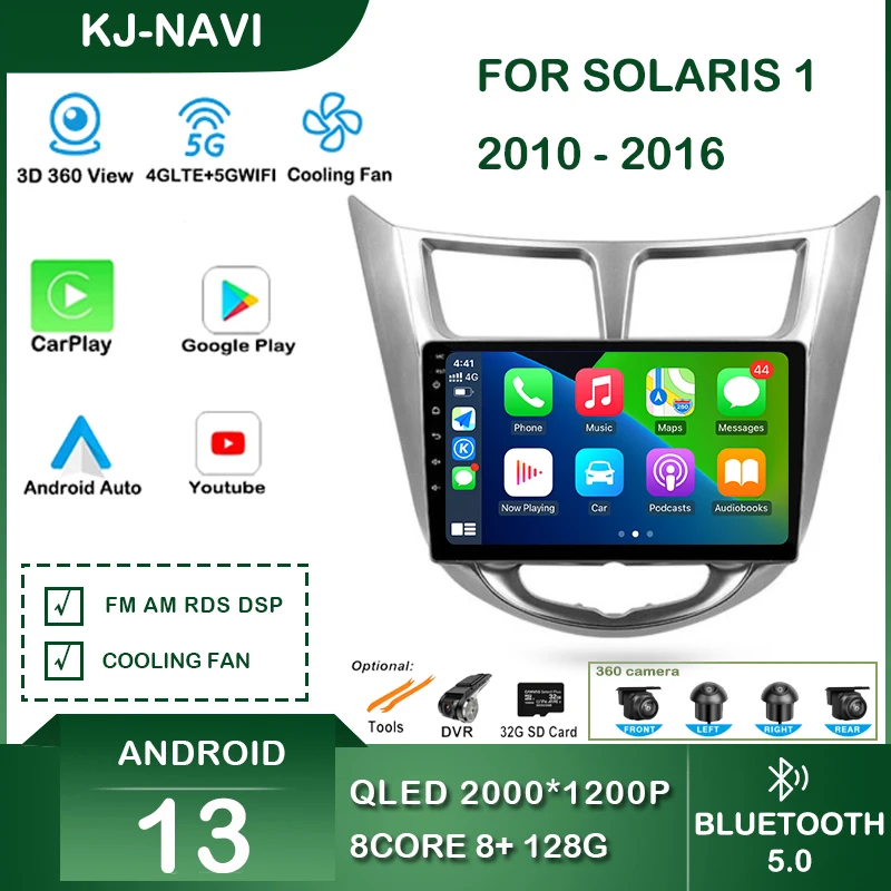For Hyundai Solaris 1 2010 - 2016 Carplay Car Radio Intelligent System Android 13 Bluetooth Automotive Central Multimedia Player
For Hyundai Solaris 1 2010 - 2016 Carplay Car Radio Intelligent System Android 13 Bluetooth Automotive Central Multimedia Player