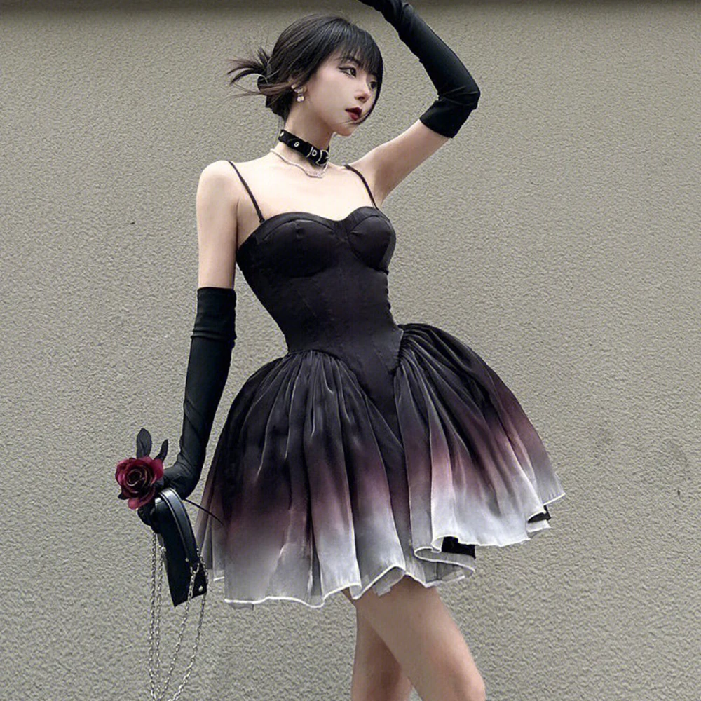 Y2K Sexy Black Swan Dress Sleeveless 2023 Summer Fashion Mini Short Skirt Traceless Corset Contrast Patch Vintage Puff Dress
Y2K Sexy Black Swan Dress Sleeveless 2023 Summer Fashion Mini Short Skirt Traceless Corset Contrast Patch Vintage Puff Dress