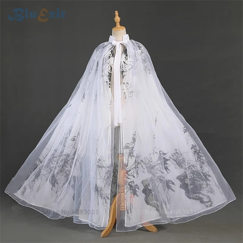 Two-layer Chiffon Long Cloak Hanfu Cape Ethnic White Traditional Ink Painting Bamboo Chinese Style Tang Dynasty Ancient Costume
Two-layer Chiffon Long Cloak Hanfu Cape Ethnic White Traditional Ink Painting Bamboo Chinese Style Tang Dynasty Ancient Costume