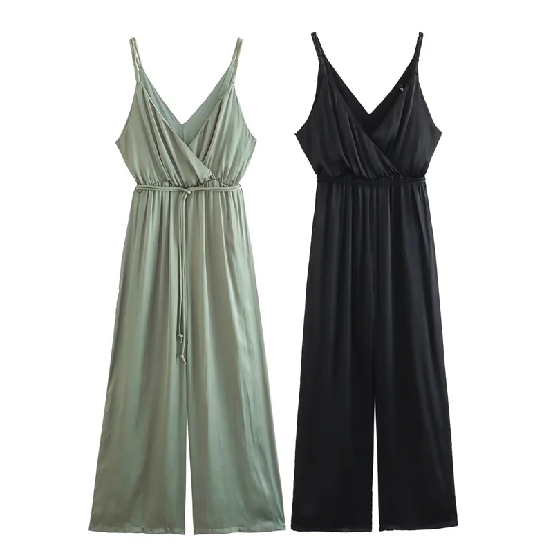 Woman Elegant Black V Neck Sling Jumpsuit 2023 Summer Female Solid High Waisted Jumpsuits Ladies Sexy Sleeveless Jumpsuit
Woman Elegant Black V Neck Sling Jumpsuit 2023 Summer Female Solid High Waisted Jumpsuits Ladies Sexy Sleeveless Jumpsuit