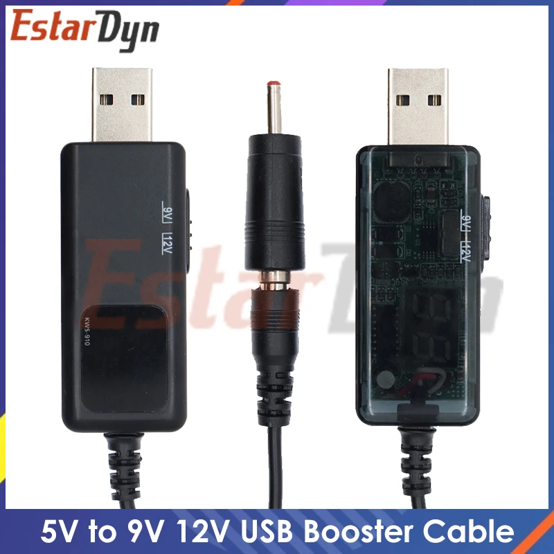 USB Boost Converter DC 5V to 9V 12V USB Step-up Converter Cable + 3.5x1.35mm Connecter For Power Supply/Charger/Power Converter
USB Boost Converter DC 5V to 9V 12V USB Step-up Converter Cable + 3.5x1.35mm Connecter For Power Supply/Charger/Power Converter