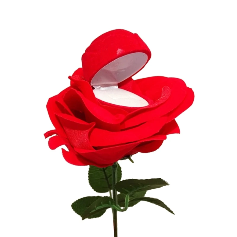 Rose Flower Ring Box Velvet Red Rose Jewelry Box Earring Display Box Holder Gift Box Bridal Wedding Jewelry Storage Box
Rose Flower Ring Box Velvet Red Rose Jewelry Box Earring Display Box Holder Gift Box Bridal Wedding Jewelry Storage Box