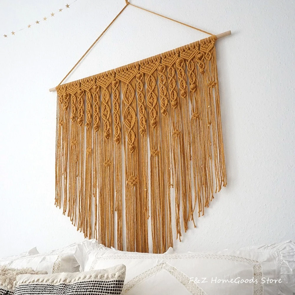 Geometric Macrame Bedroom Wall Tapestry 100×110cm 7 S2f2d3579938a43d5abf751d6925bd45aK