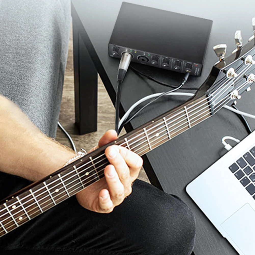Sound Card Guitar Interface Parts Replacement Line Multimedia Adapter Audio Equipment Guitar Sound Effect Tool
Sound Card Guitar Interface Parts Replacement Line Multimedia Adapter Audio Equipment Guitar Sound Effect Tool
