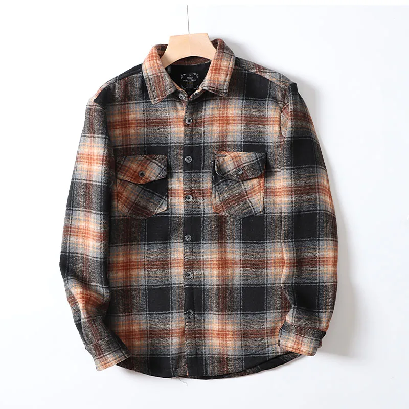 Flannel Men Shirts Autumn Winter Male Long Sleeve Plaid Shirt Thick Fleece Lined Soft Casual Fleece Thick Warm Shirt Jacket
Flannel Men Shirts Autumn Winter Male Long Sleeve Plaid Shirt Thick Fleece Lined Soft Casual Fleece Thick Warm Shirt Jacket