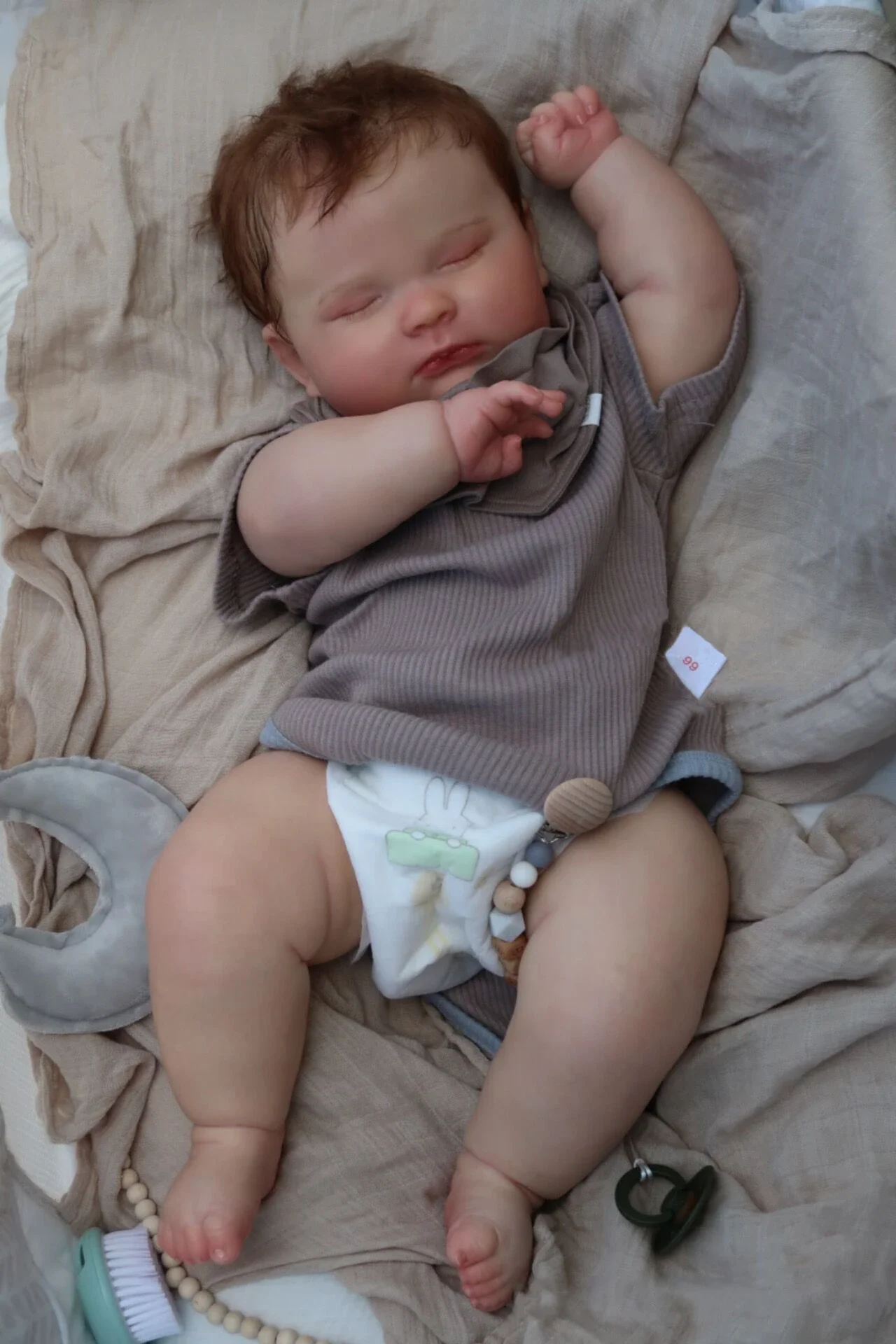 NPK 50CM Finished Doll Sleeping boy As Picture Reborn Baby Doll Hand Paint Doll with Genesis Paint High Quality 3D skin Doll
NPK 50CM Finished Doll Sleeping boy As Picture Reborn Baby Doll Hand Paint Doll with Genesis Paint High Quality 3D skin Doll