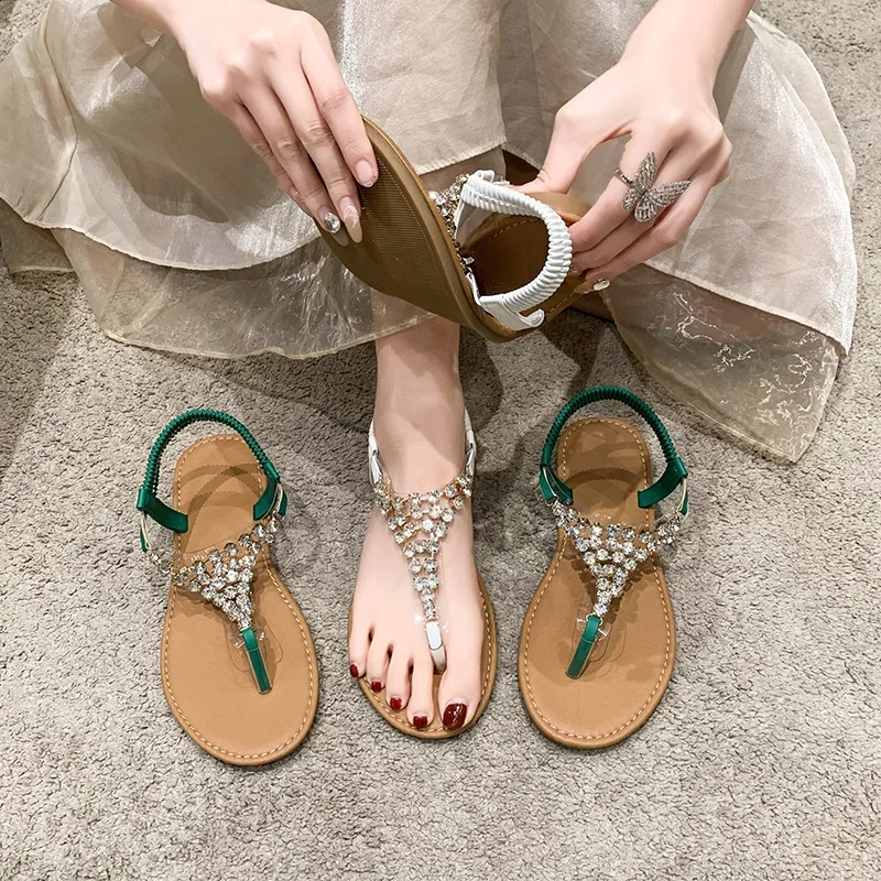 Herringbone Toe Clipped Women's Sandals 2023 Summer Bohemian Full Diamond Explosive Flash Sleeve Outdoor Sandals
Herringbone Toe Clipped Women's Sandals 2023 Summer Bohemian Full Diamond Explosive Flash Sleeve Outdoor Sandals