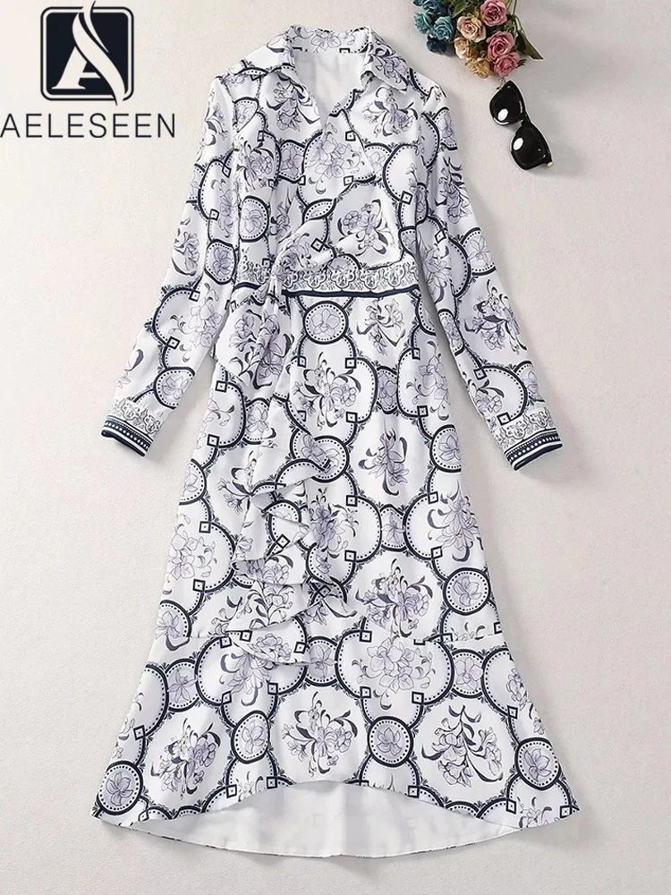 Женское асимметричное платье AELESEEN, весенне-осеннее платье с отложным воротником и цветочным принтом, Элегантное Вечерние праздничное платье
Женское асимметричное платье AELESEEN, весенне-осеннее платье с отложным воротником и цветочным принтом, Элегантное Вечерние праздничное платье
