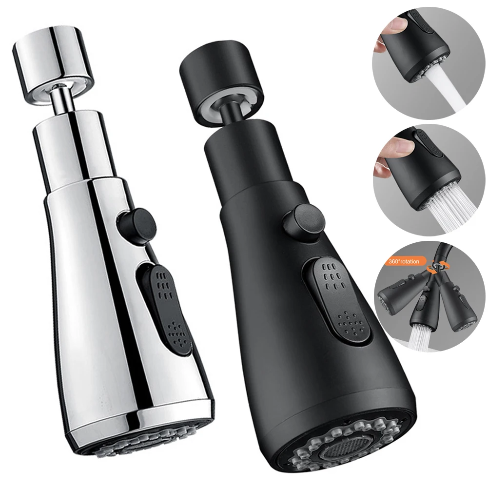 Adjustable 360 Rotatable 3 Functions Kitchen Faucet Extender Water Saving Hardware Tools High Pressure Nozzle Adapter Bathroom
Adjustable 360 Rotatable 3 Functions Kitchen Faucet Extender Water Saving Hardware Tools High Pressure Nozzle Adapter Bathroom