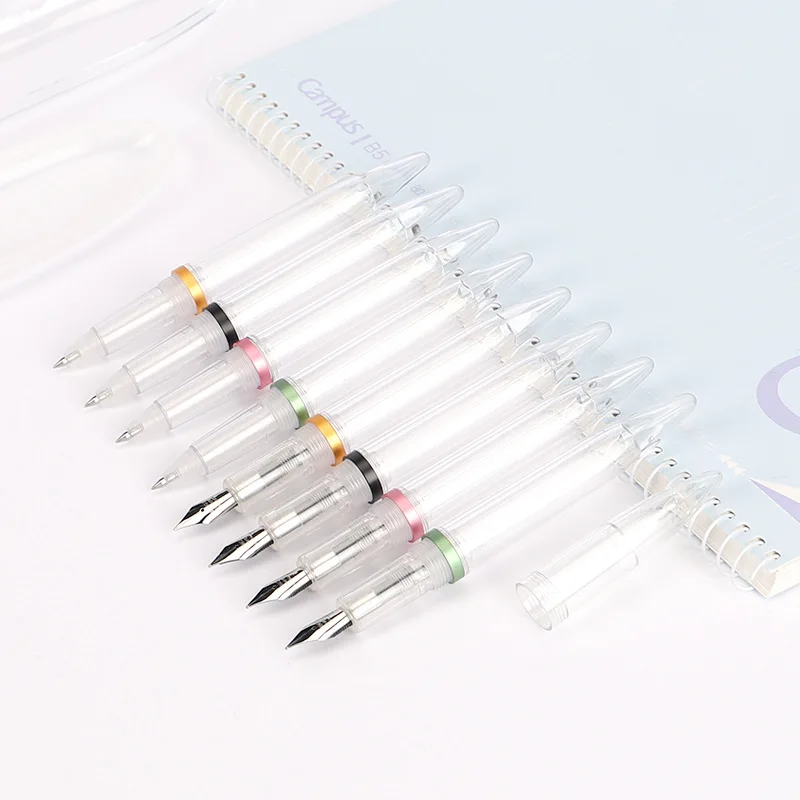 High capacity Transparent fountain pen Business office Medium EF/F Nib Ink Pens calligraphy pen student Gift
High capacity Transparent fountain pen Business office Medium EF/F Nib Ink Pens calligraphy pen student Gift