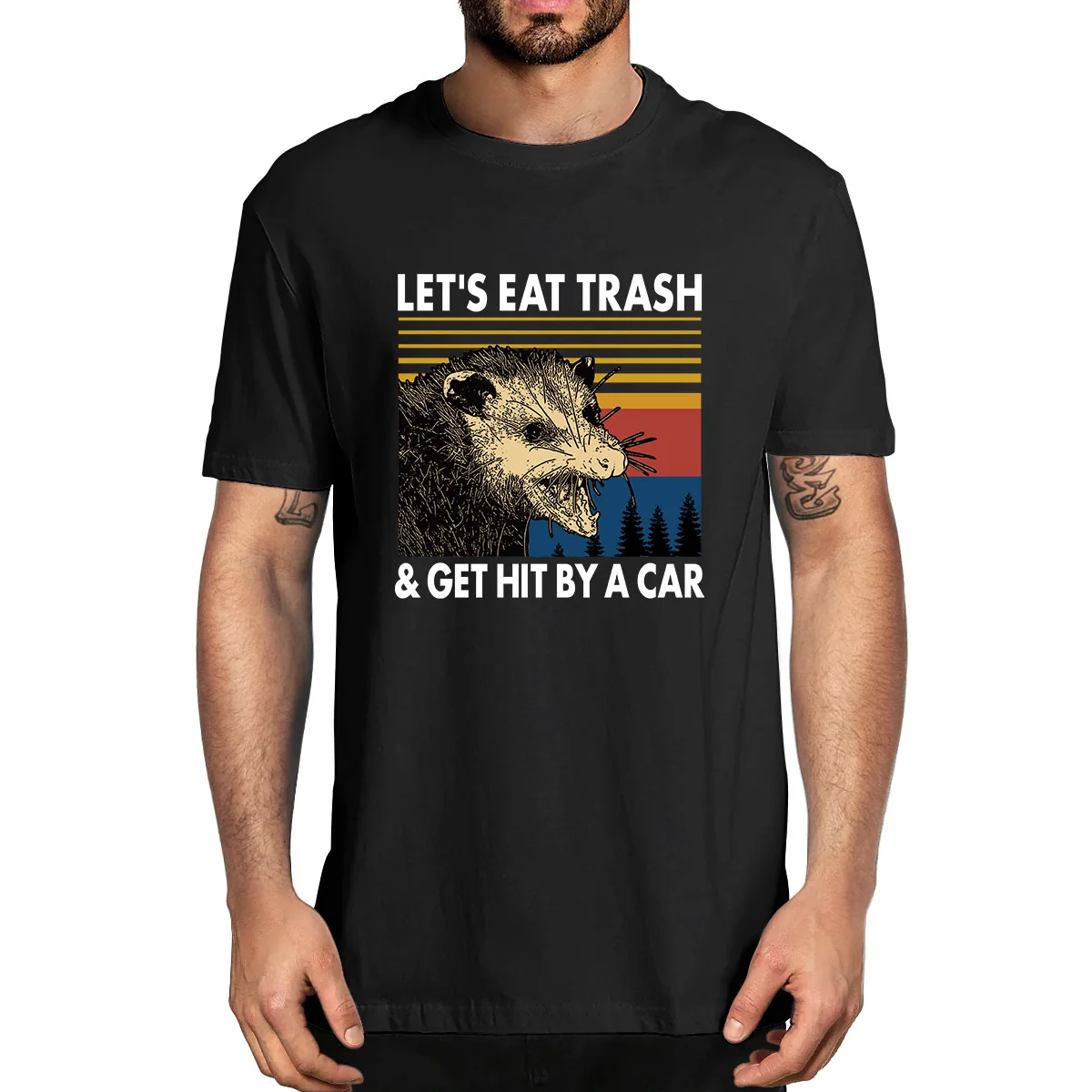 Raccoon Let's Eat Trash Get Hit By A Car 100% Cotton Shirt Novelty Vintage Men's T-Shirt Humor Women Top Tee Humor Streetwear
Raccoon Let's Eat Trash Get Hit By A Car 100% Cotton Shirt Novelty Vintage Men's T-Shirt Humor Women Top Tee Humor Streetwear