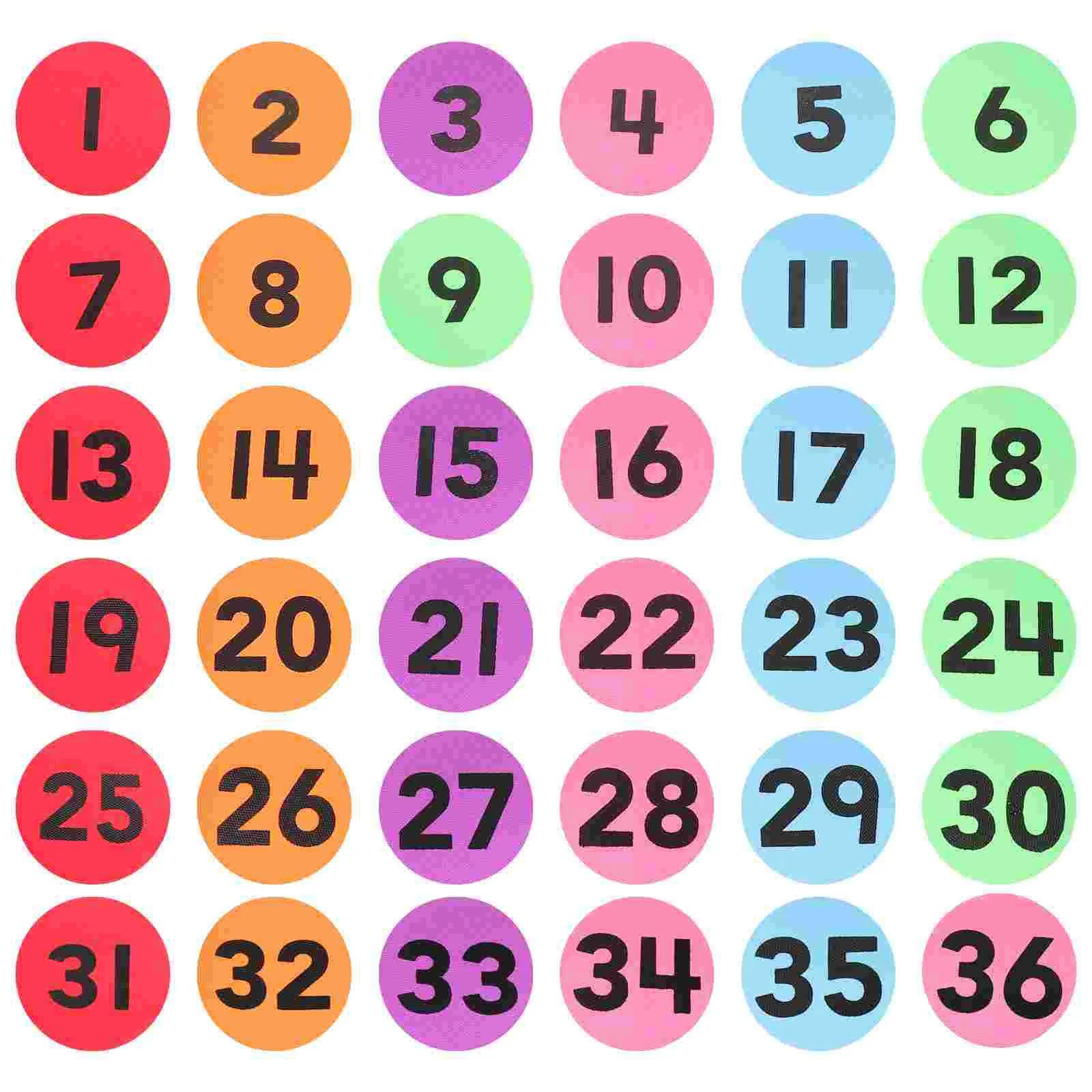 36 Pcs Carpet Markers Adhesive Number Labels Classification Sticker Colored Stickers Marking Multicolor
36 Pcs Carpet Markers Adhesive Number Labels Classification Sticker Colored Stickers Marking Multicolor