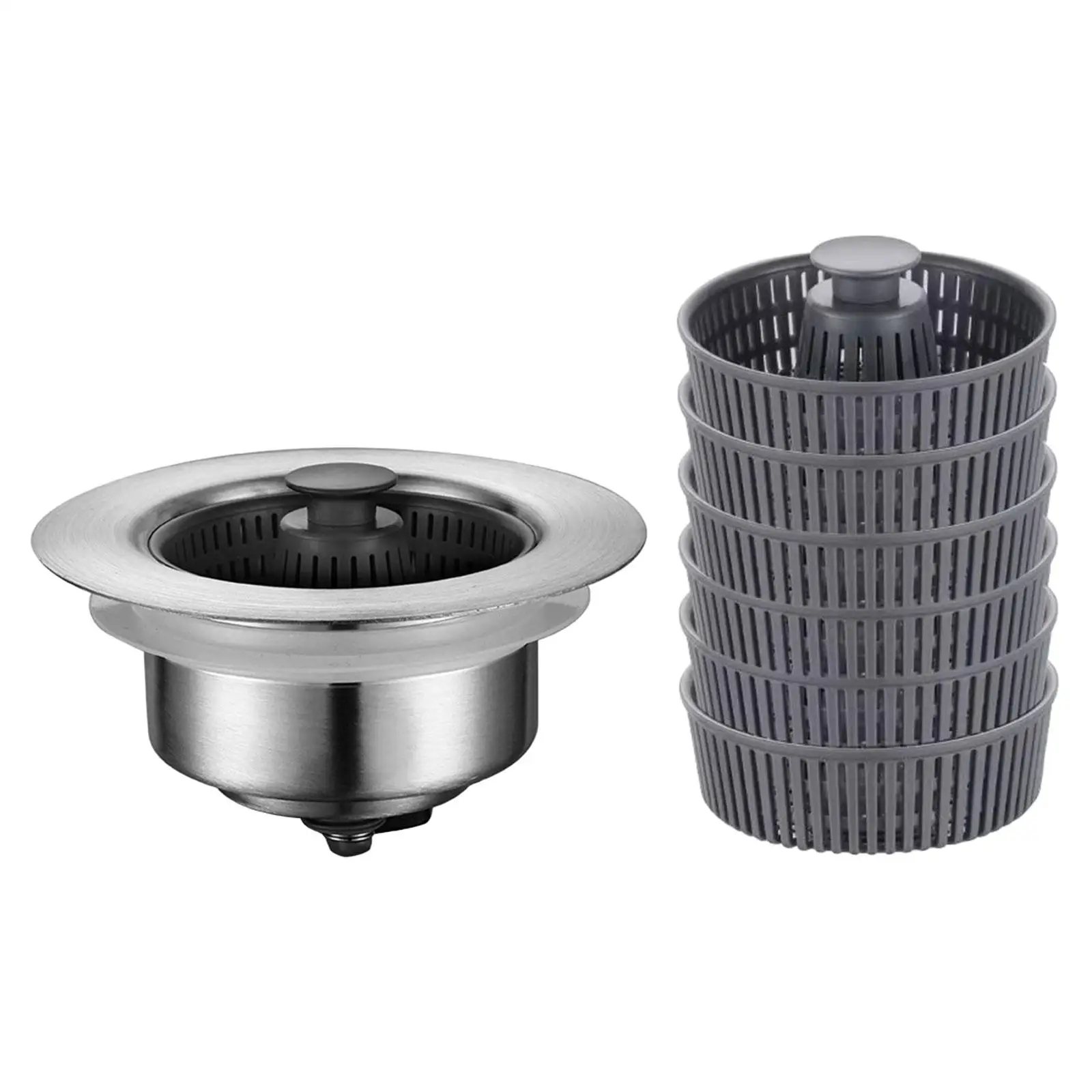 Kitchen Sink Strainer Stopper Anti Clogging Waste Plug Sink Drain Basket for for Standard Drains Kitchen Bathroom Sink Accs
Kitchen Sink Strainer Stopper Anti Clogging Waste Plug Sink Drain Basket for for Standard Drains Kitchen Bathroom Sink Accs