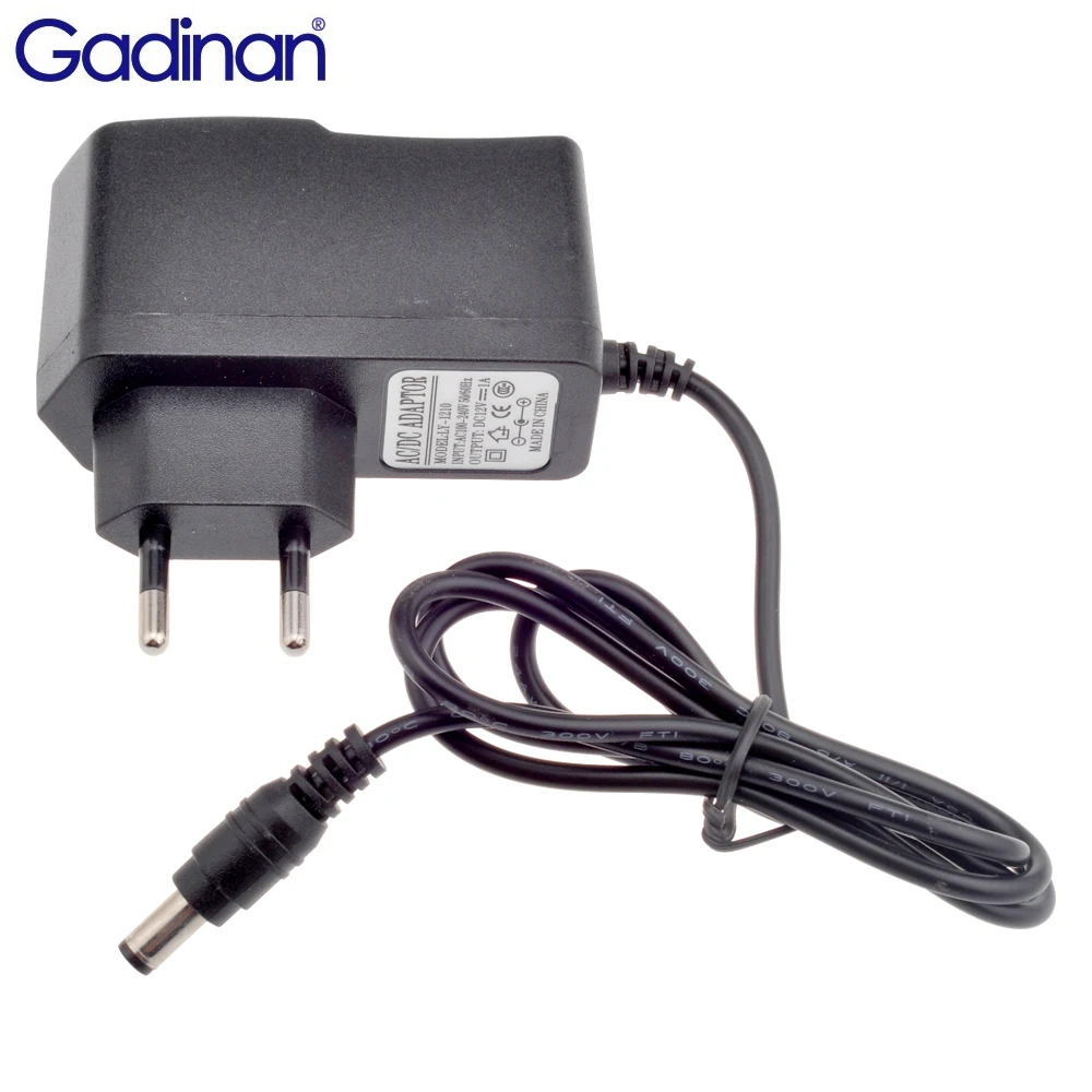 

Gadinan EU AU UK US Plug Type For CCTV Monitor 12V 1A Power Supply AC 100-240V To DC Adapter Plug For Video Camera 5.5mm x 2.1mm