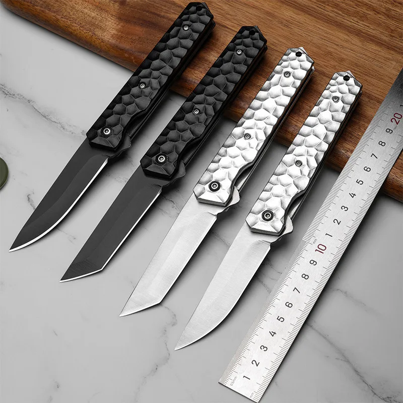 

Hot Sale Stainless Steel Folding Knife Self Defense Survival Camping Tactical Outdoor Pocket Hunting Knives EDC Pocket knives