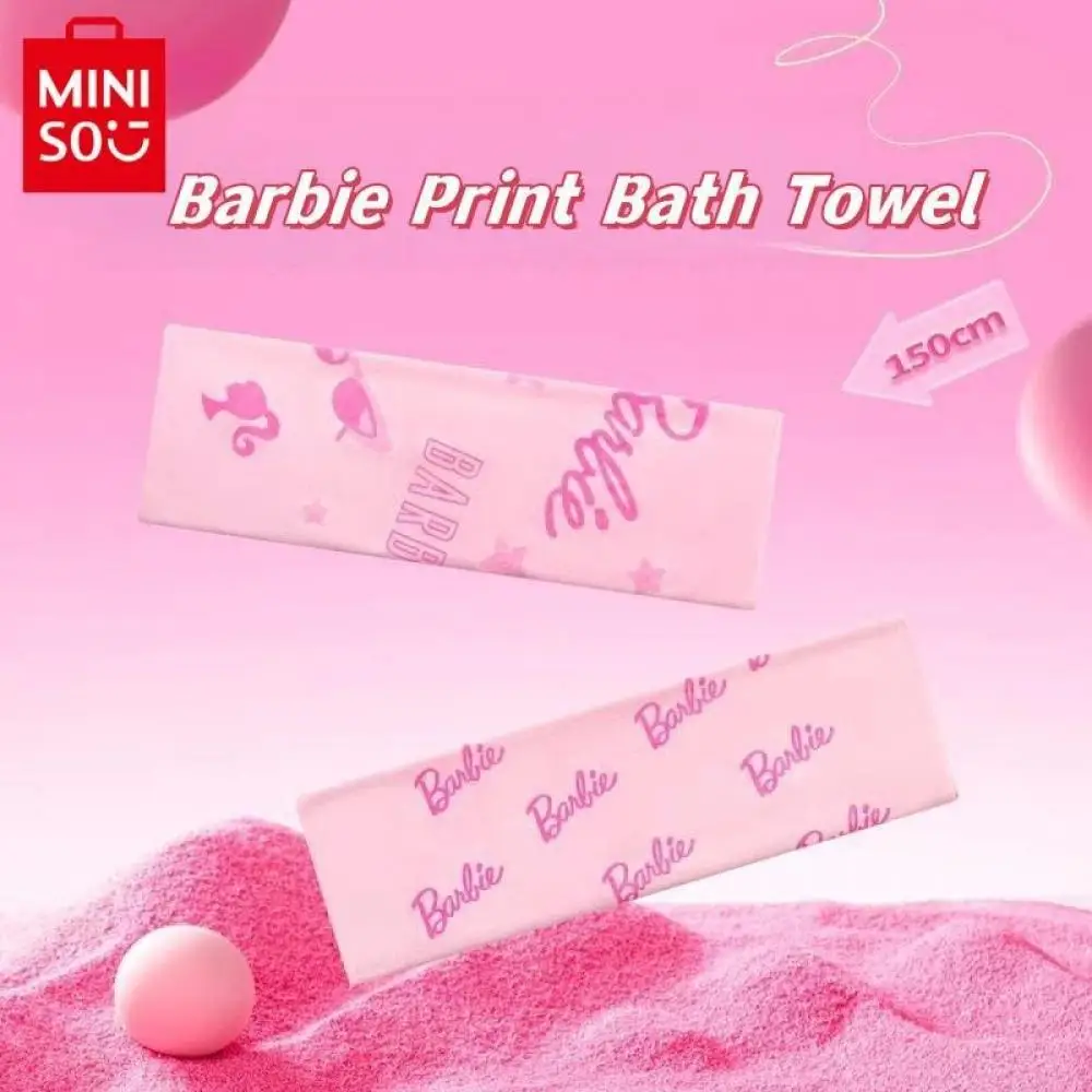 Kawaii MINISO Barbie Series Pink Microfiber Plus Size Printing Soft Bathroom Travel Towel Ladies Home Textiles Bathroom towel
Kawaii MINISO Barbie Series Pink Microfiber Plus Size Printing Soft Bathroom Travel Towel Ladies Home Textiles Bathroom towel