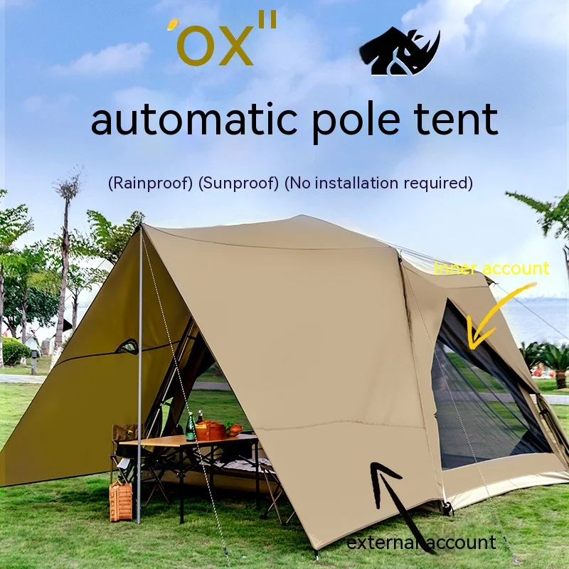 Outdoor Family Camping Tent Waterproof Sun Shelter Rhino Camping Canopy Ultralight Portable Tent for Backpacking
Outdoor Family Camping Tent Waterproof Sun Shelter Rhino Camping Canopy Ultralight Portable Tent for Backpacking
