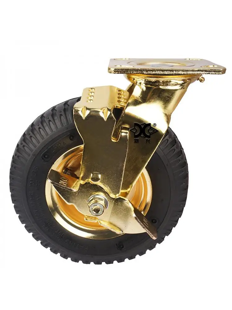 1 Pc Caster 8-inch Gold-plated Inflatable Wheel Rubber Hotel Luggage Cart Air Universal
1 Pc Caster 8-inch Gold-plated Inflatable Wheel Rubber Hotel Luggage Cart Air Universal