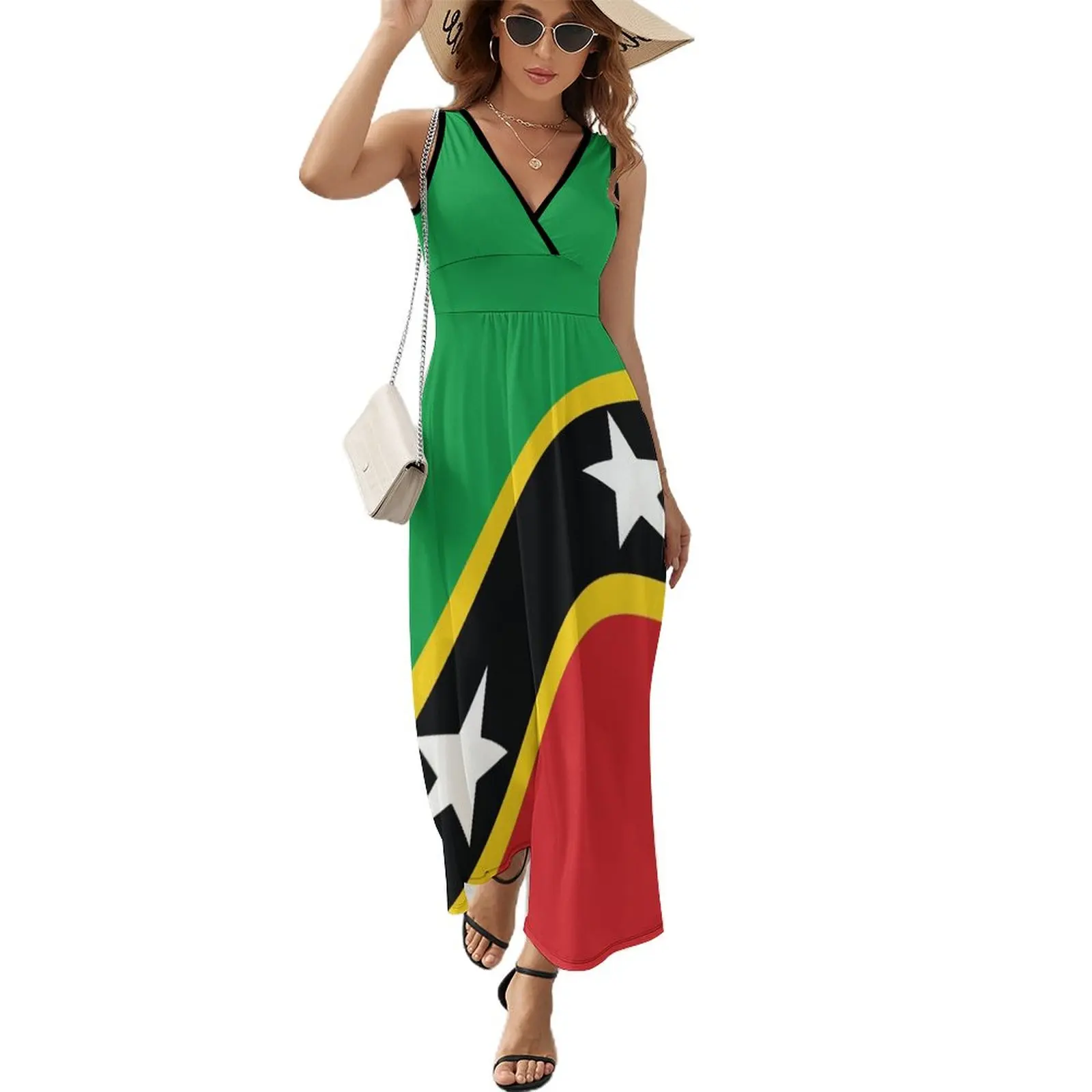 St Kitts and Nevis National Flag Sleeveless Dress women's luxury party dress women's fashion dresses prom dress
St Kitts and Nevis National Flag Sleeveless Dress women's luxury party dress women's fashion dresses prom dress