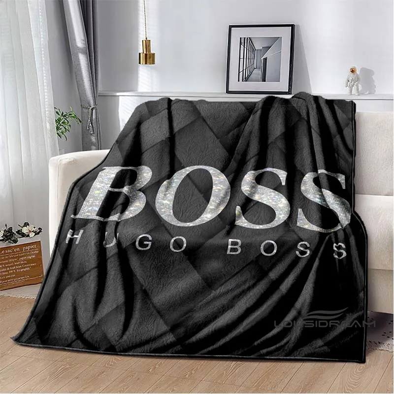 

Fashion H-Hugo Boss Throws Blanket Comfortable and Soft Sofa Blanket for Adults and Children Bedroom Living Room Decor Dropshi