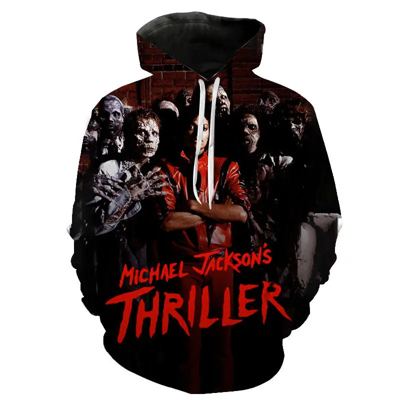 

2023 Singer Michael Jackson Hoodies 3D Print Sweatshirt Men Women Fashion Oversized Hoodie Hip Hop Pullover Hoody Male Hoodies