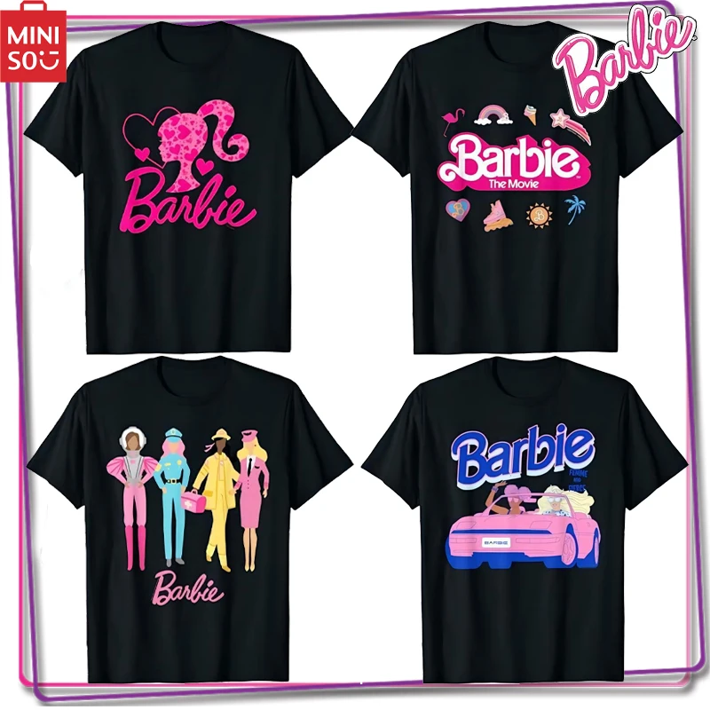 Miniso Barbie Women's Short Sleeve T-Shirt Y2K Printed Loose Women's Short Sleeve Cute Girls Fashion T-Shirt Top Clothing Gift
Miniso Barbie Women's Short Sleeve T-Shirt Y2K Printed Loose Women's Short Sleeve Cute Girls Fashion T-Shirt Top Clothing Gift