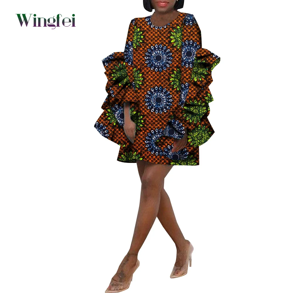 African Dresses for Women Summer Lady Clothes Flare Sleeve Short Dress Dashiki Women Outfit Fashion African Clothing Wy9868
African Dresses for Women Summer Lady Clothes Flare Sleeve Short Dress Dashiki Women Outfit Fashion African Clothing Wy9868