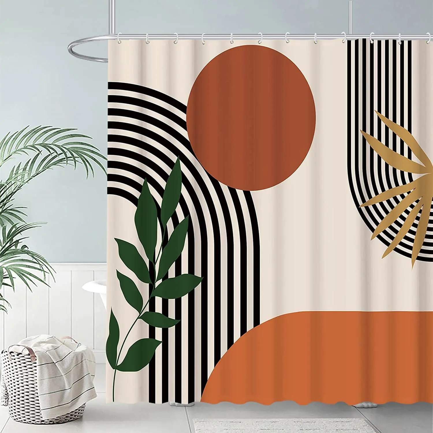 Mid Century Abstract Shower Curtain Boho Geometric Modern Minimalist Neutral Home Bathroom Bathtub Curtain Decoration Durable
Mid Century Abstract Shower Curtain Boho Geometric Modern Minimalist Neutral Home Bathroom Bathtub Curtain Decoration Durable