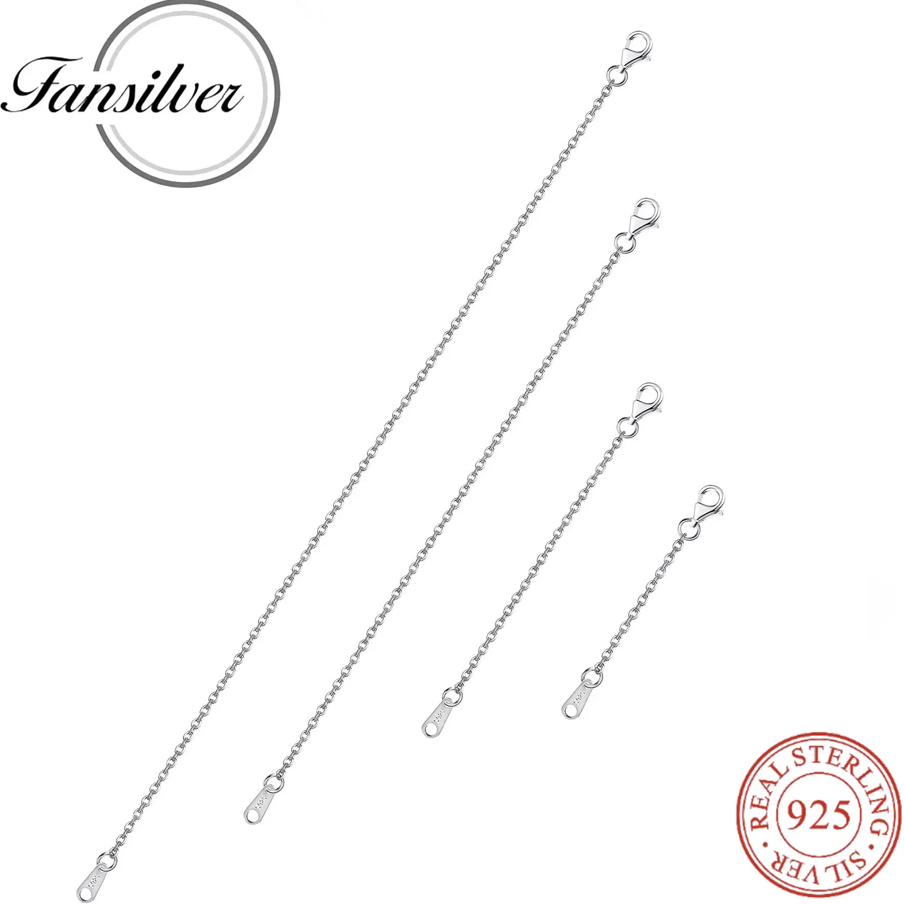 4Pcs Sterling Silver Necklace Extenders Chain Set 18K Gold Plated Necklace Anklet Bracelet Jewelry Making Lobster Clasp Extender
4Pcs Sterling Silver Necklace Extenders Chain Set 18K Gold Plated Necklace Anklet Bracelet Jewelry Making Lobster Clasp Extender