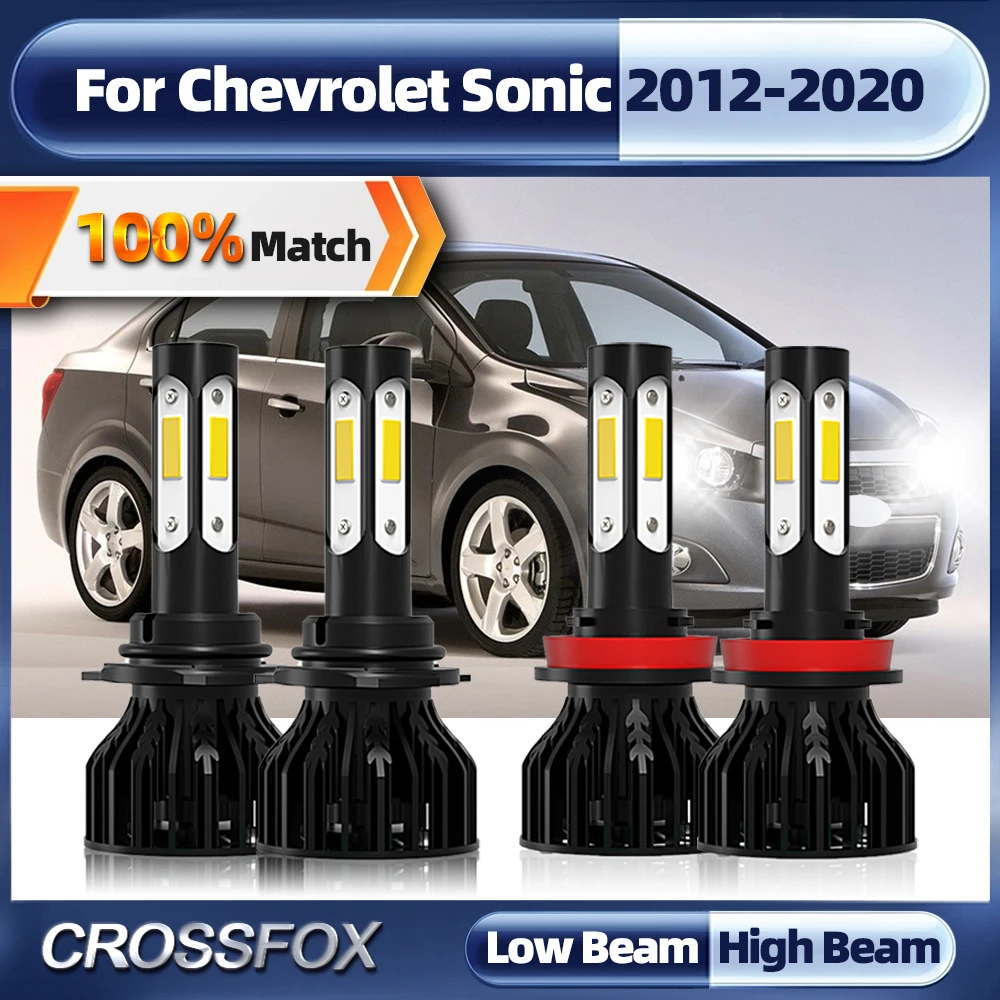 

9005 HB3 H11 Canbus Led Headlights Bulb 240W 40000LM Turbo Lamp 12V 6000K Car Light For Chevrolet Sonic 2012-2017 2018 2019 2020
