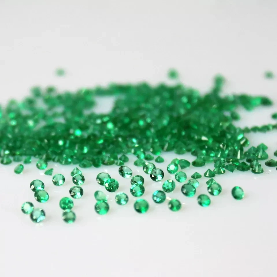 

VIP Customer Customized Link, Please Do Not Buy Directly, Customized Round Shape Lab-grown Columbia Emerald Gems 4mm 50 pieces