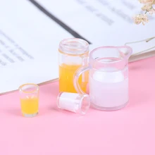 2pcs/set 1/12 Dollhouse Miniature Accessories Mini Juice Jug Cup Set Simulation Drink Milk Model Toys for Doll House Decoration
2pcs/set 1/12 Dollhouse Miniature Accessories Mini Juice Jug Cup Set Simulation Drink Milk Model Toys for Doll House Decoration
