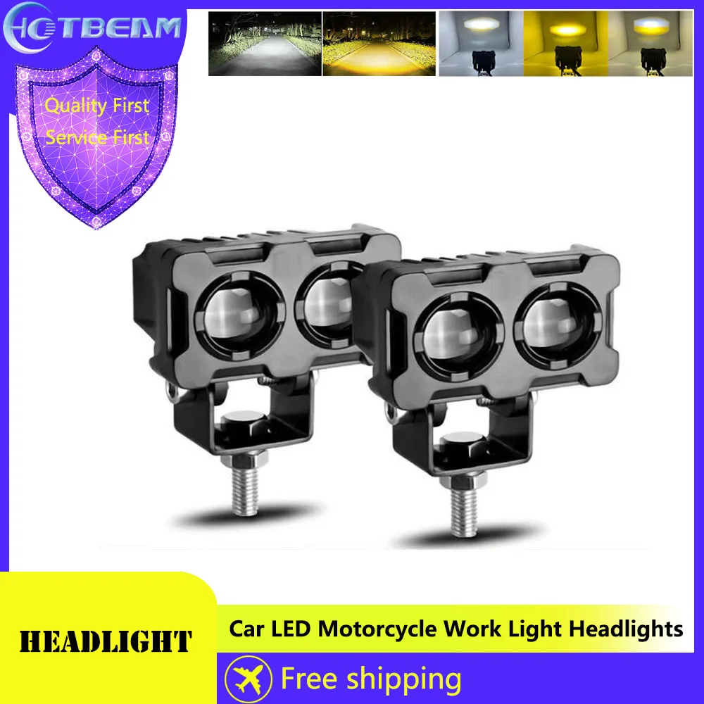 Car LED Motorcycle Off Road External Work Light Angel Eyes Headlights Fog Lamp Lens Spotlight Safety Modification Work Light 
Car LED Motorcycle Off Road External Work Light Angel Eyes Headlights Fog Lamp Lens Spotlight Safety Modification Work Light