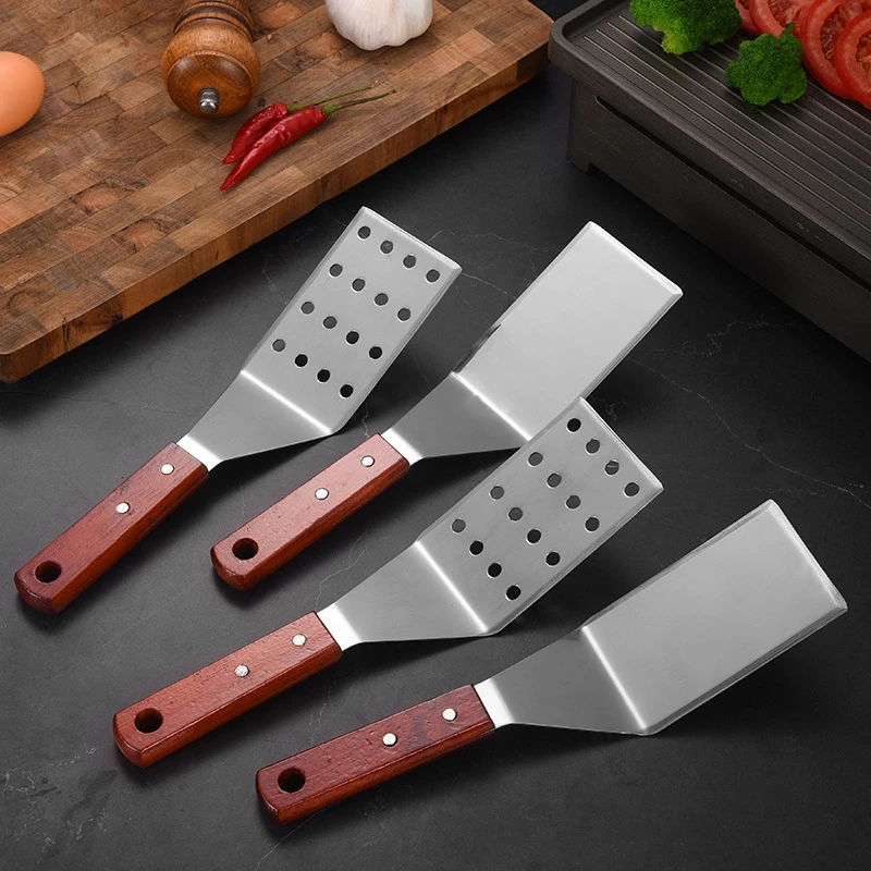 Stainless Steel Steak Spatula with Wooden Handle Fried Fish Shovel High Temperature Resistant Turner BBQ Kitchen Utensils
Stainless Steel Steak Spatula with Wooden Handle Fried Fish Shovel High Temperature Resistant Turner BBQ Kitchen Utensils