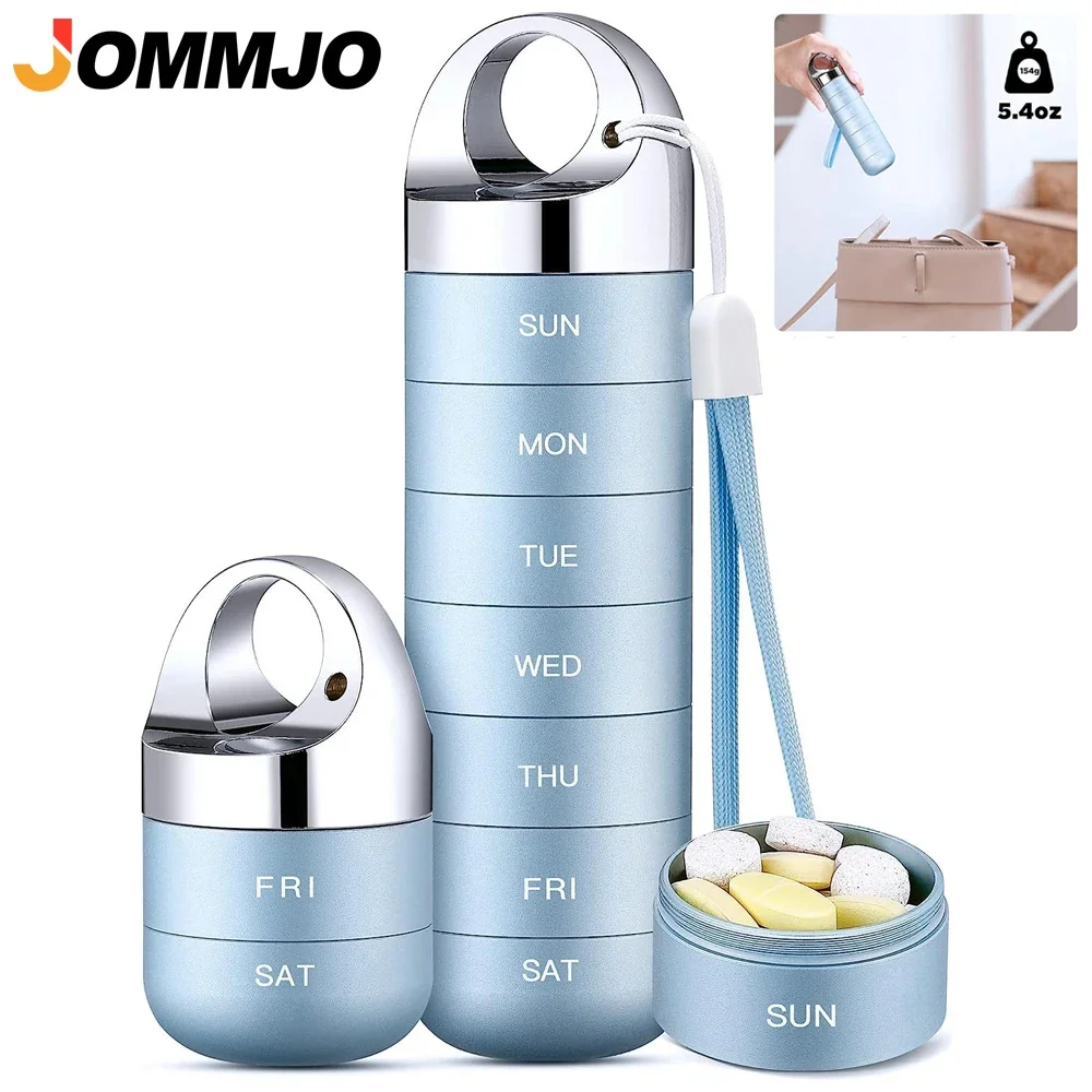 Металлический органайзер для таблеток JOMMJO, 1 шт., 7 дней, Штабелируемая портативная Водонепроницаемая дорожная коробка для таблеток, 7-дневная дорожная таблетка для рыбьего масла
Металлический органайзер для таблеток JOMMJO, 1 шт., 7 дней, Штабелируемая портативная Водонепроницаемая дорожная коробка для таблеток, 7-дневная дорожная таблетка для рыбьего масла