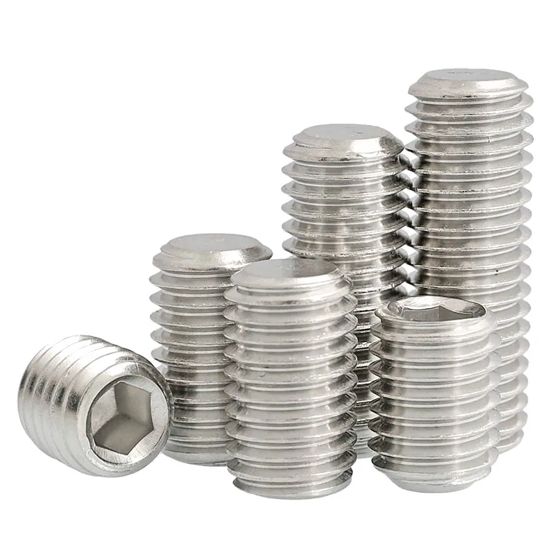 100pc M5 M6 Hexagon Socket Set Screw Flat Point Grub Allen M3 M4 A2 Stainless Steel End Headless Bolt DIN913
100pc M5 M6 Hexagon Socket Set Screw Flat Point Grub Allen M3 M4 A2 Stainless Steel End Headless Bolt DIN913