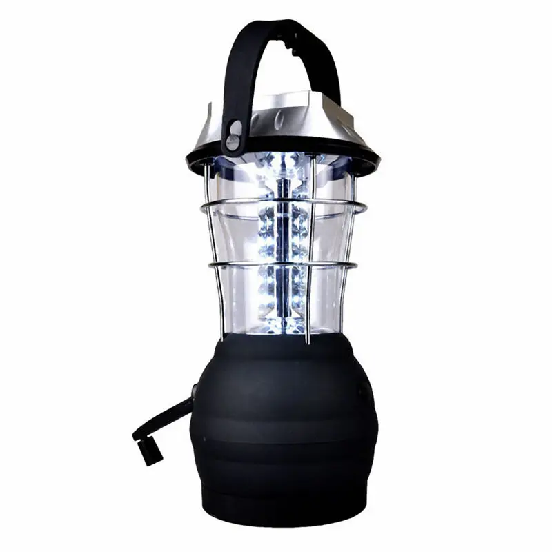 

AT35 Solar Lantern 5 Mode Hand Crank Dynamo 36 LED Rechargeable Camping Lantern Emergency Light, Ultra Bright LED Lantern - Cam