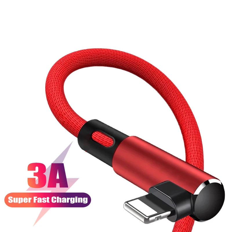 90 Degree USB Data wire Fast Charger Cable for iPhone 12 11 Pro 14 13 MiNi XR XS MAX 7 8 6S Plus SE Original Charging cord 2m 3m
90 Degree USB Data wire Fast Charger Cable for iPhone 12 11 Pro 14 13 MiNi XR XS MAX 7 8 6S Plus SE Original Charging cord 2m 3m
