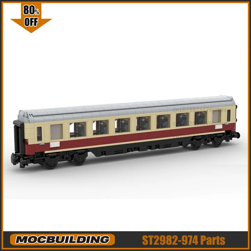 MOC Building Blocks Train Model Rheingold Passenger Car with Compartments Vehicle Sets Technology Bricks DIY Assembly Toys
MOC Building Blocks Train Model Rheingold Passenger Car with Compartments Vehicle Sets Technology Bricks DIY Assembly Toys