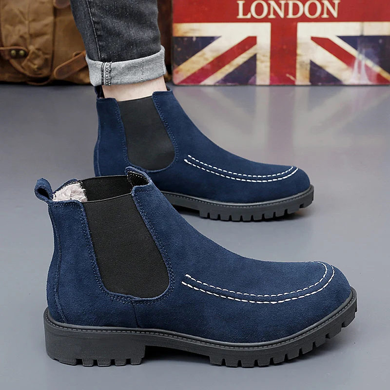 Plus Velvet Men's Boots Shoes for Men Winter Warm Platform Boots Hot-selling Non-slip Wear-resistant Chelsea Boots Large Size 47
Plus Velvet Men's Boots Shoes for Men Winter Warm Platform Boots Hot-selling Non-slip Wear-resistant Chelsea Boots Large Size 47