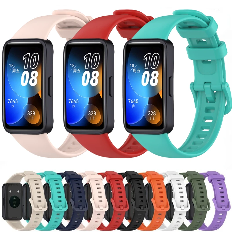 

Soft Sports Silicone Strap for Huawei Band 9 8 Bracelet Belt Wristband Watchband Replacement Wristband for Huawei Band 9 Correa