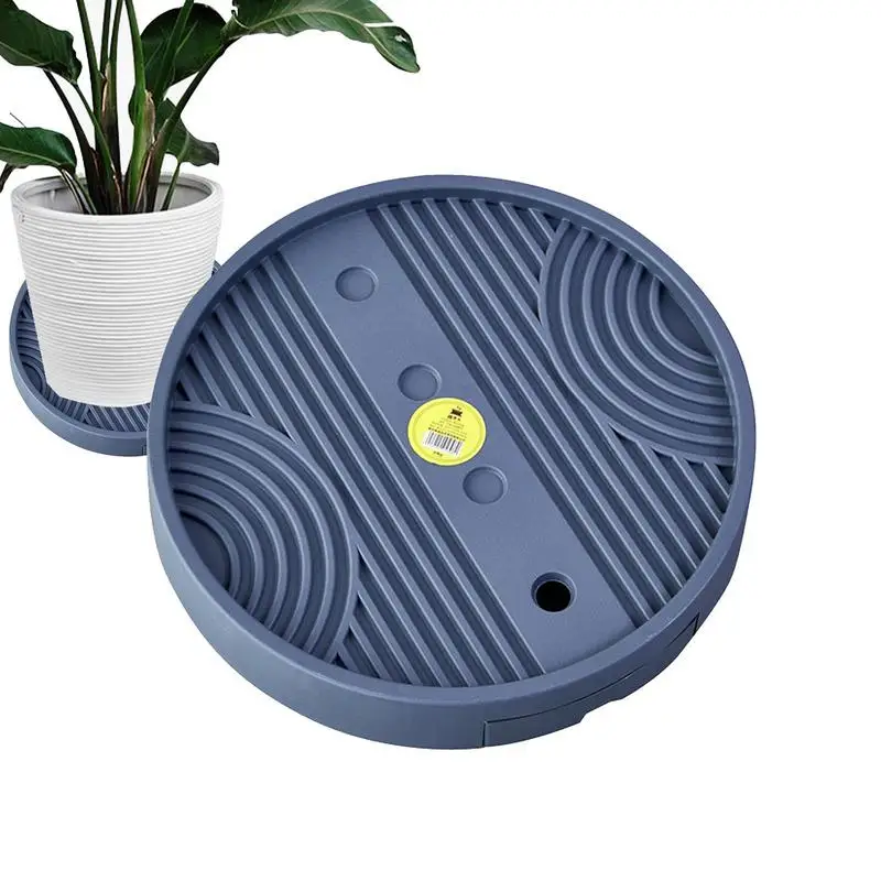 

Flower Pot Mover Thickened Plastic Planter Tray Round Tree Flower Planter Stand Moving Tray with Wheels Plant Moving Supplies