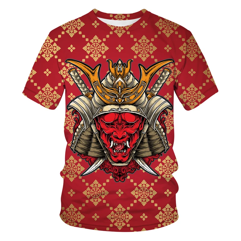 2021 New Men's Summer 3D Printed Japanese style T-Shirt Warrior Skull Hip-Hop Style Large Size T-Shirt Short Sleeve Clothing
2021 New Men's Summer 3D Printed Japanese style T-Shirt Warrior Skull Hip-Hop Style Large Size T-Shirt Short Sleeve Clothing