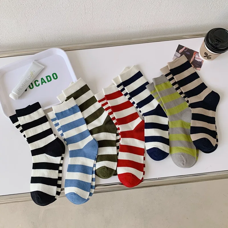 Ins Combed Cotton Women's Long Socks Harajuku Japanese Korean Striped Socks Autumn Winter Fashion Casual Girls AB Socks High
Ins Combed Cotton Women's Long Socks Harajuku Japanese Korean Striped Socks Autumn Winter Fashion Casual Girls AB Socks High
