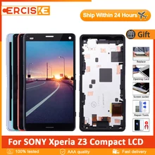 Ensemble écran tactile LCD avec châssis, 4.6 pouces, pour SONY Xperia Z3 Compact D5803 D5833, Original=