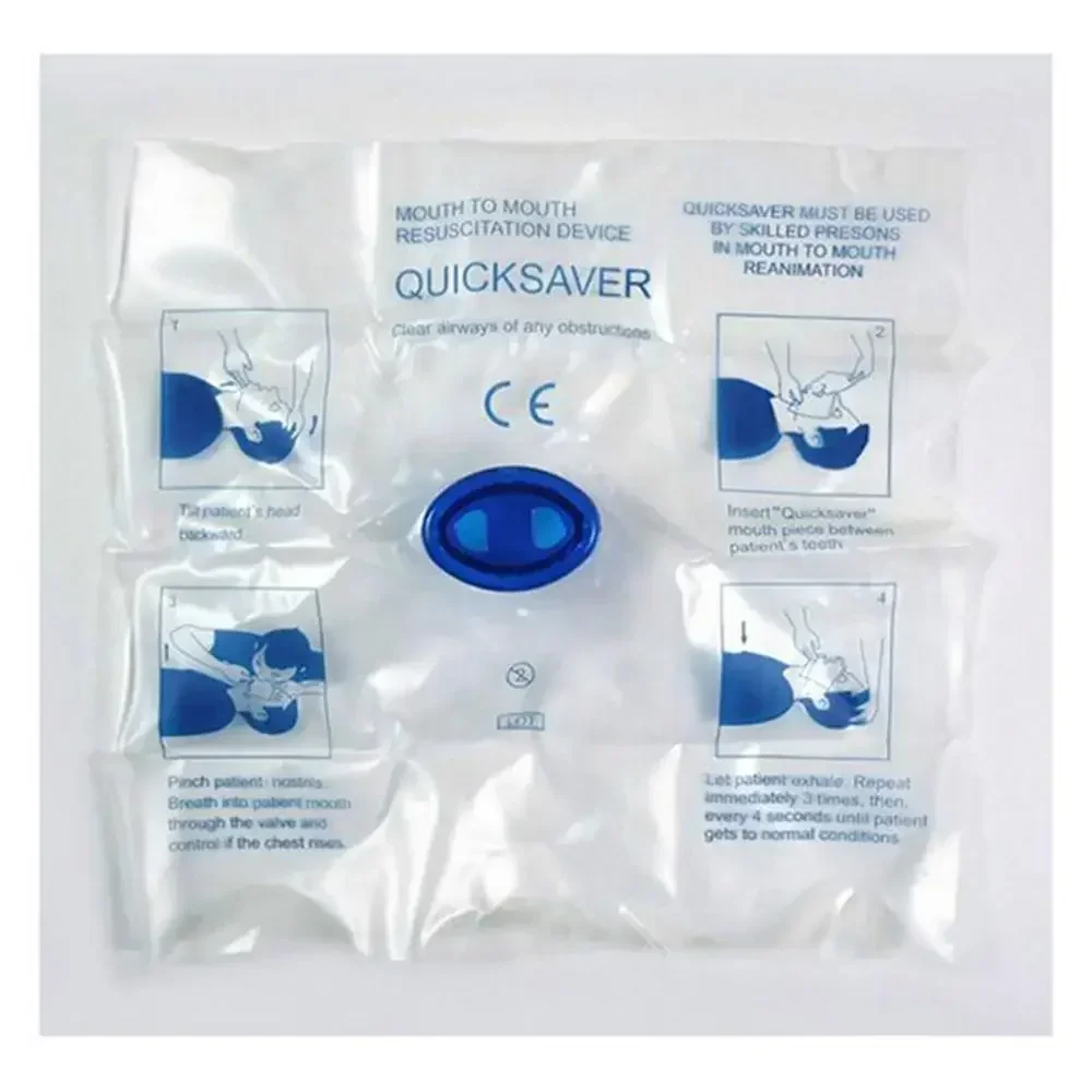

5Pcs Disposable CPR Medial Emergency Mouth Breath Mask Face Shield Resuscitation Device First Aid Quick Saver First Aid Masks
