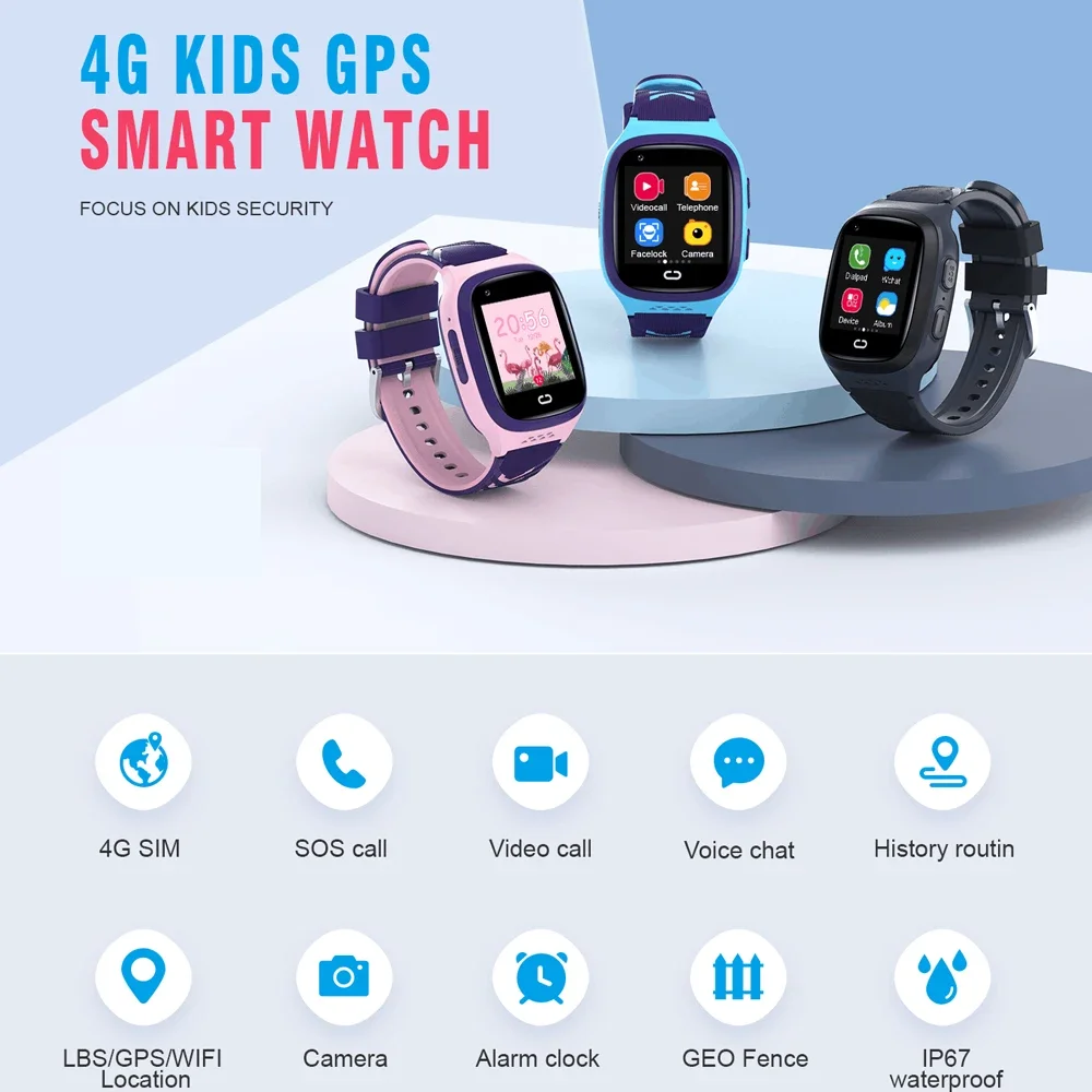 LT31 4G Kids Smart Watch Video Call Phone Watch SOS GPS Tracker Waterproof Call Back Monitor Clock Gifts Child Smartwatch
LT31 4G Kids Smart Watch Video Call Phone Watch SOS GPS Tracker Waterproof Call Back Monitor Clock Gifts Child Smartwatch